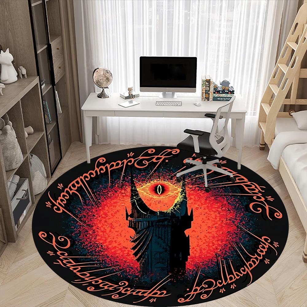 1pc The Lord of the Rings Office Round Area Rug, Under Office Chairs Bedroom Living Room Home Decor  a1022180