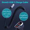 Fast USB C Car Charger, 55W 3-Fast Port Super Quic Car Charger PD& QC3.0 with 50W Super Fast Type C Coiled Cable