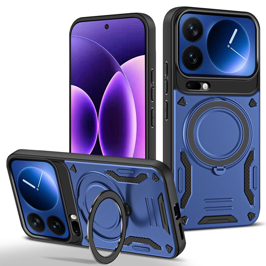 For Xiaomi 17 Pro Max Magnetic Case Shockproof TPU + PC Phone Back Cover with Kickstand