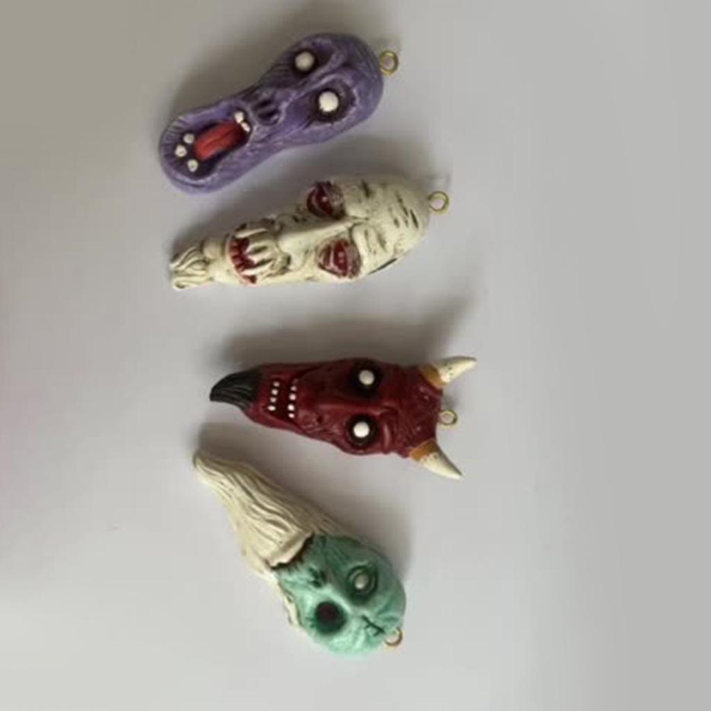 Halloween Neue Gothic Horror Anhänger Ornamente Vier-farbe Teufel Harz Handwerk 3D