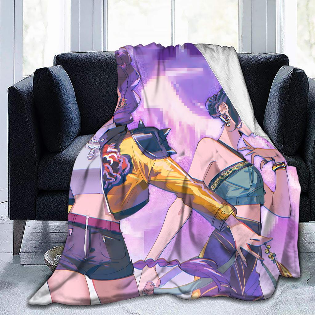 Flannel Digital Printed Blanket Conditioning Blanket Sofa Blanket Girl Gift