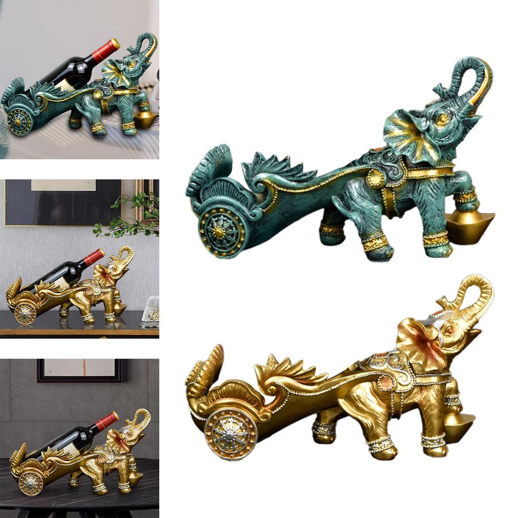 Bottle Holder Elephant Shaped Rack Display Storage Organizer