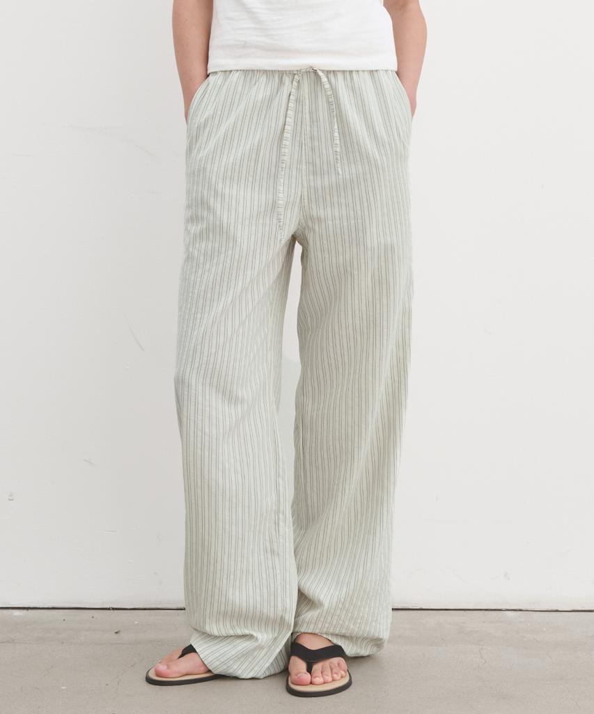POSZER Urban Stripe Banding Pants (Light Sage)