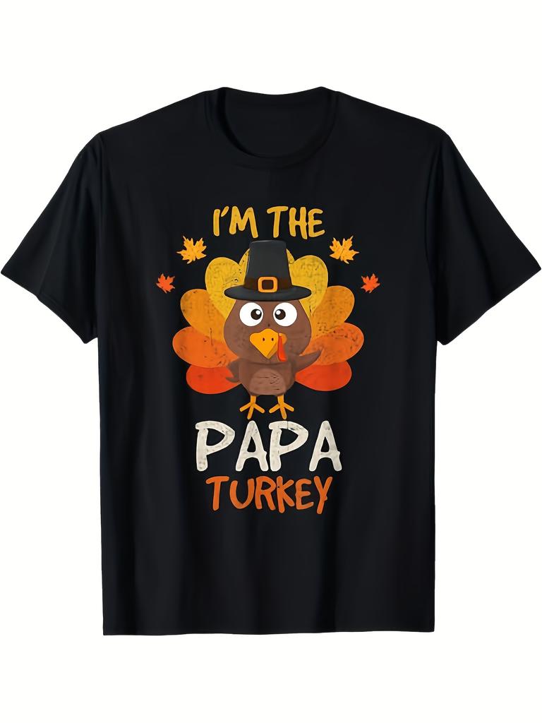 I Am 2024 Thanksgiving Family Dad Turkey, 100% Cotton, Halloween Thanksgiving Christmas Gift, Suitab