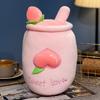 Cute Boba Milk Tea Plushie Toy Soft Stuffed Fruits Milk Tea Hug Pillow Balls Bubo Tea Cup Cushion For Kids