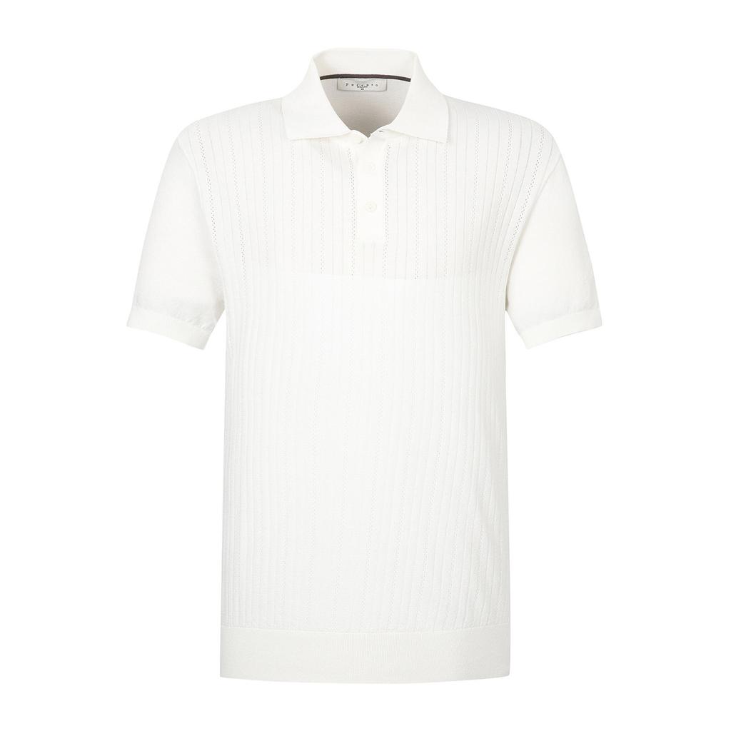 FERRAROMILANO Vertical Stripe Thigh Sweater Ivory (Am0Ftsy20461)