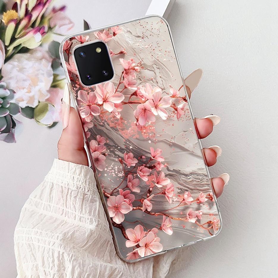For Samsung Galaxy Note 10 Lite Case SM-N770F Luxury Love Heart Painted Cover Soft Slim Phone Case For Samsung Note10 Lite Shell