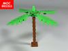 MOC Blocks Beach Ocean Palm Torso Pants Muscle Figure Ski Glasses Particles Assembled Construction Bricks Children's Playthings