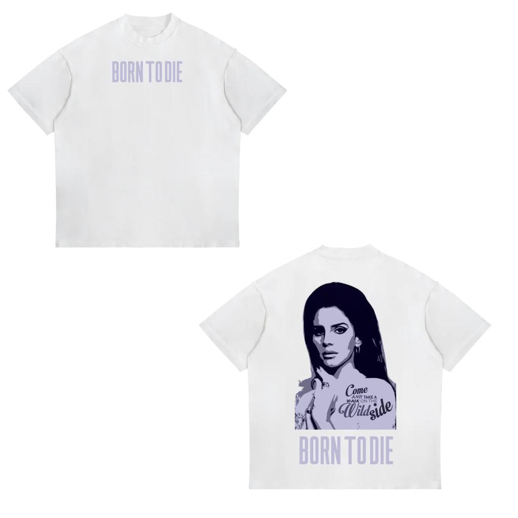 Singer Lana Del Rey Graphic T Shirt Unisex Women Fashion Hip Hop 90s Vintage TShirts Oversized Cotton Casual Tshirt Y2k Streetwear