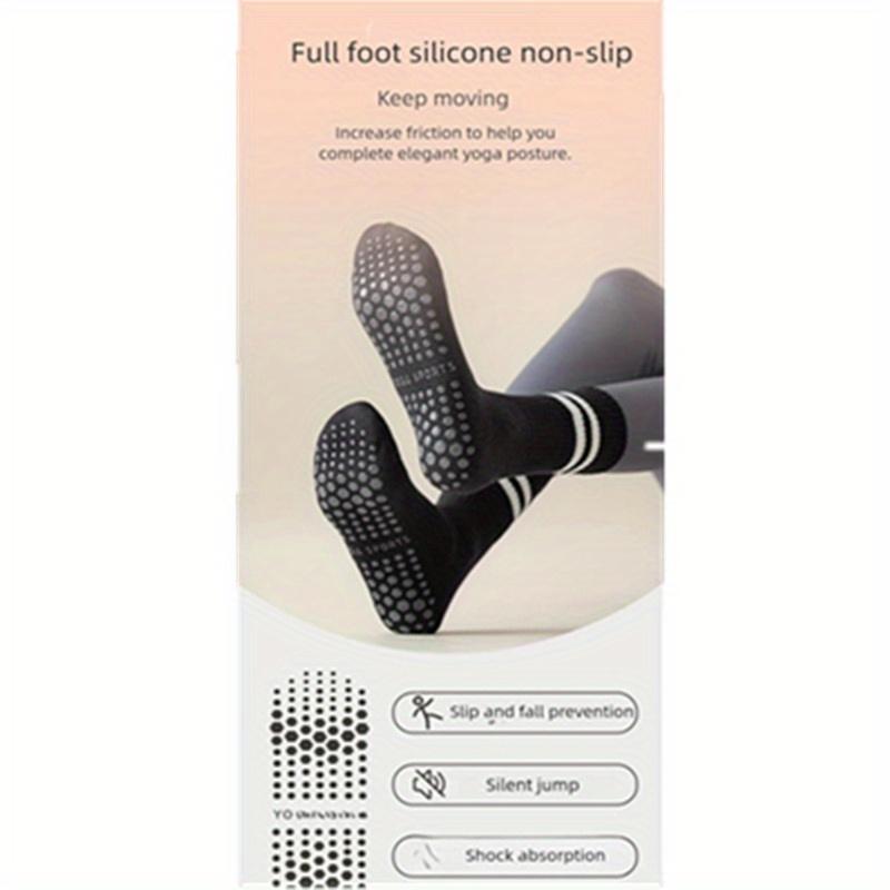 1PACK/3 Pairs of Women's Yoga Socks, Middle Tube Socks, Women's Pilates Socks, Ballet Barefoot Exercise Socks