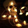 Halloween LED Light String Horror Eyeballs Pumpkin Spider Bat Skull Lamp 1.5m 10LED Trick Or Treat Happy Halloween Party Decor