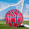 Norwegian Football Crest Size 5 Soccer Ball, Suitable for Training and Matches, High-Elasticity, Wear-Resistant Material Gift for Fan