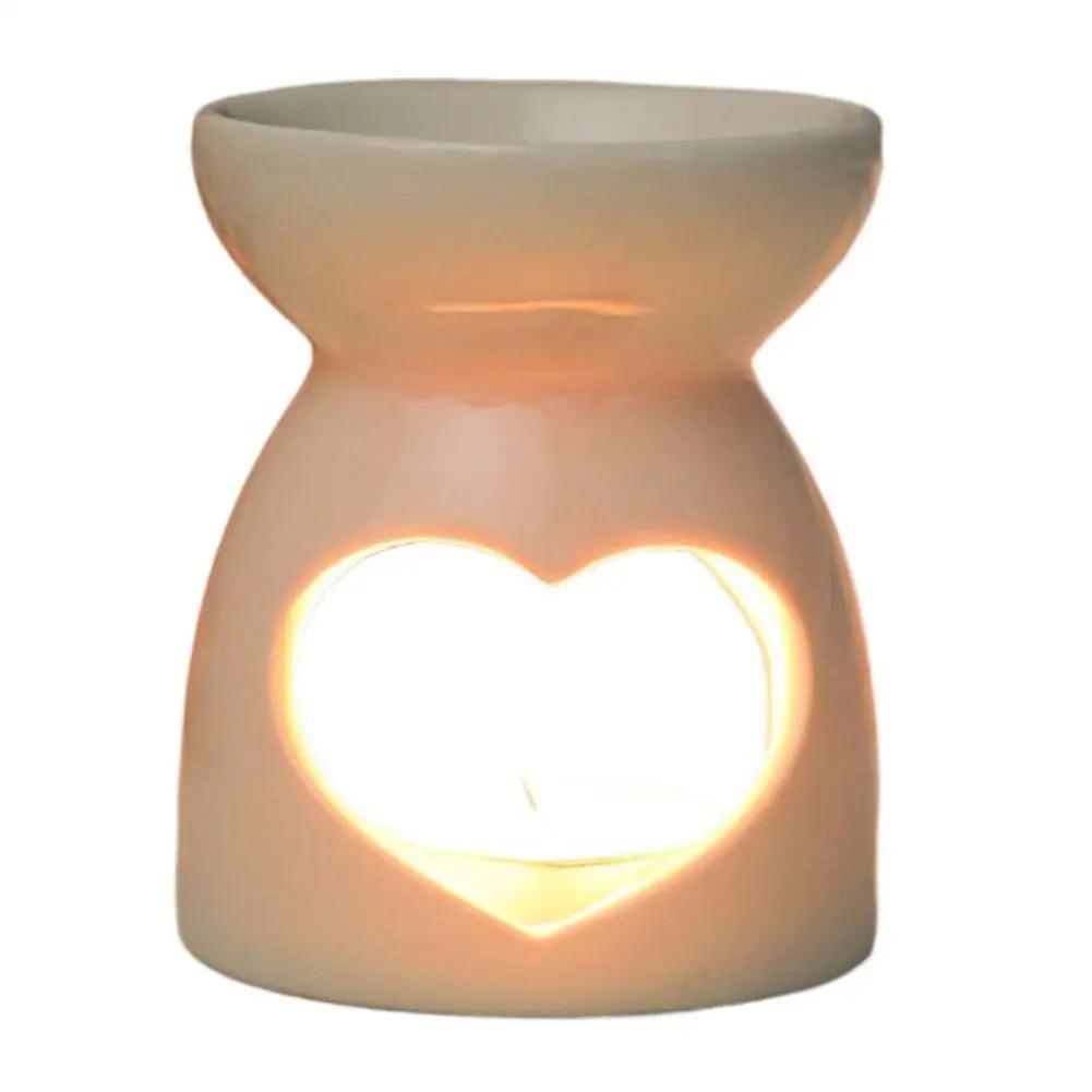 Ceramic Candle Holders Hollow Essential Oil Burners Home Burner Decor Incense Handicrafts Aroma Lamps X1R5