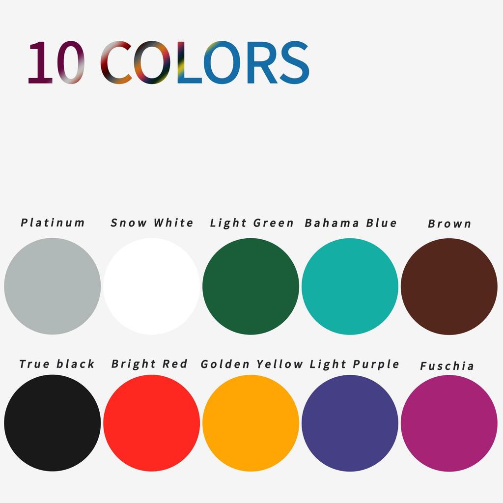 30ML Tattoo Ink - 10 Colors, Vibrant with Fine Particles, Easy to Apply