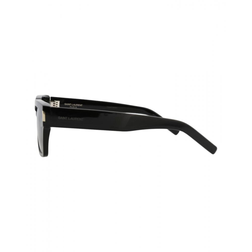 Saint Laurent Square Frame Recycled Acetate Sunglasses Grey