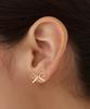 Has Hu009 Ribbon Bow Mini Earrings
