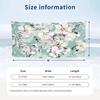 Floral Deer Artwork Theme Quick Dry Beach Towel Custom Name Text Print Large Sand Resistant Towel Beach Vacation