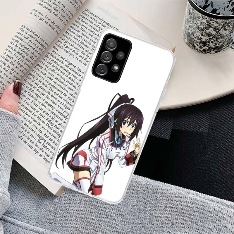 Girl Infinite Stratos Phone Case For Samsung Galaxy S10 S21 S22 Plus Ultra A91 A51 A21S A12 Transparent Phone Cover
