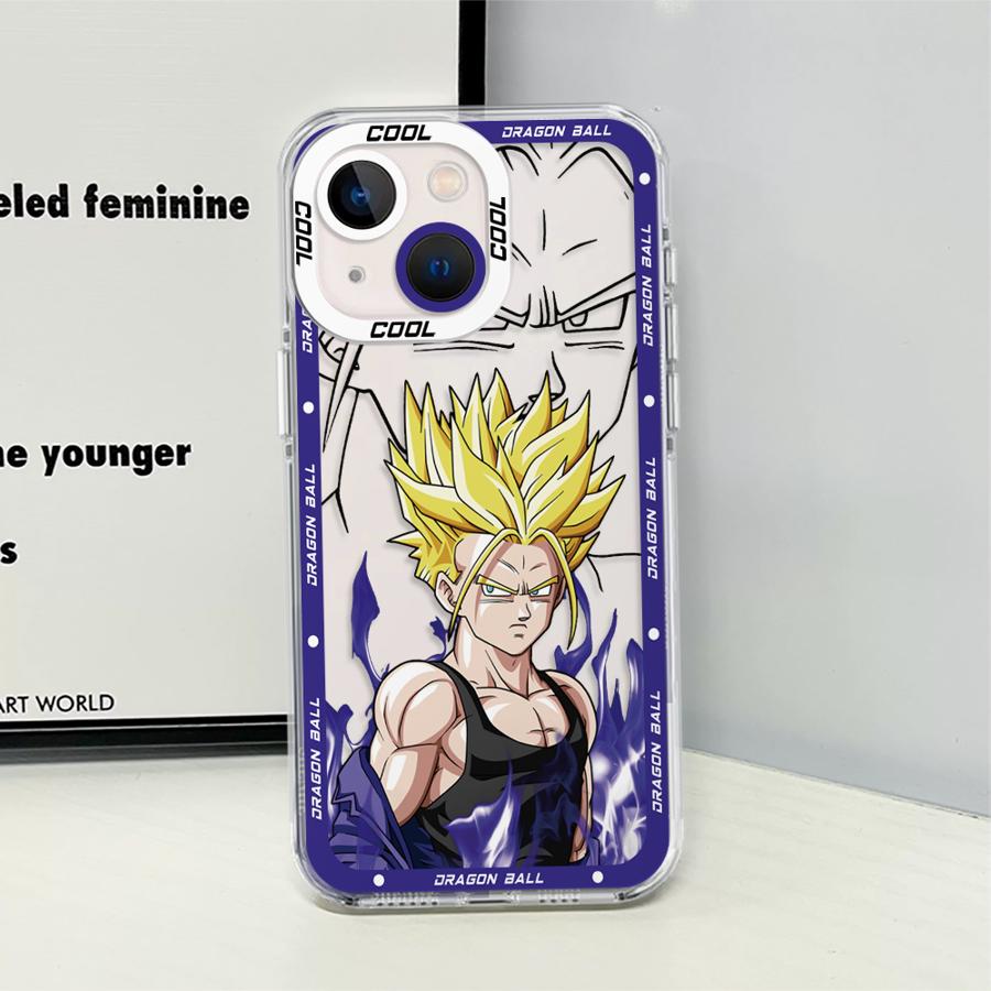 Dragon Ball Z Trunks Goku Clear Phone Cover Case for iPhone 12 Mini 16 15 14 Plus XR 13 12 11 Pro MAX 17 Air 7 8 16e