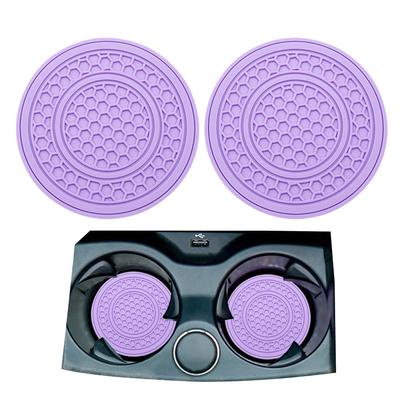 Car Cup Holder Insert, Car Cup Holder - 2X Auto Non-Slip Cup Mat -