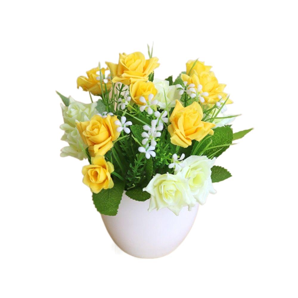 Fake Plants Artificial Potted Plant Plastic False Plants Ornament Simulation Potted Plant  Outdoor