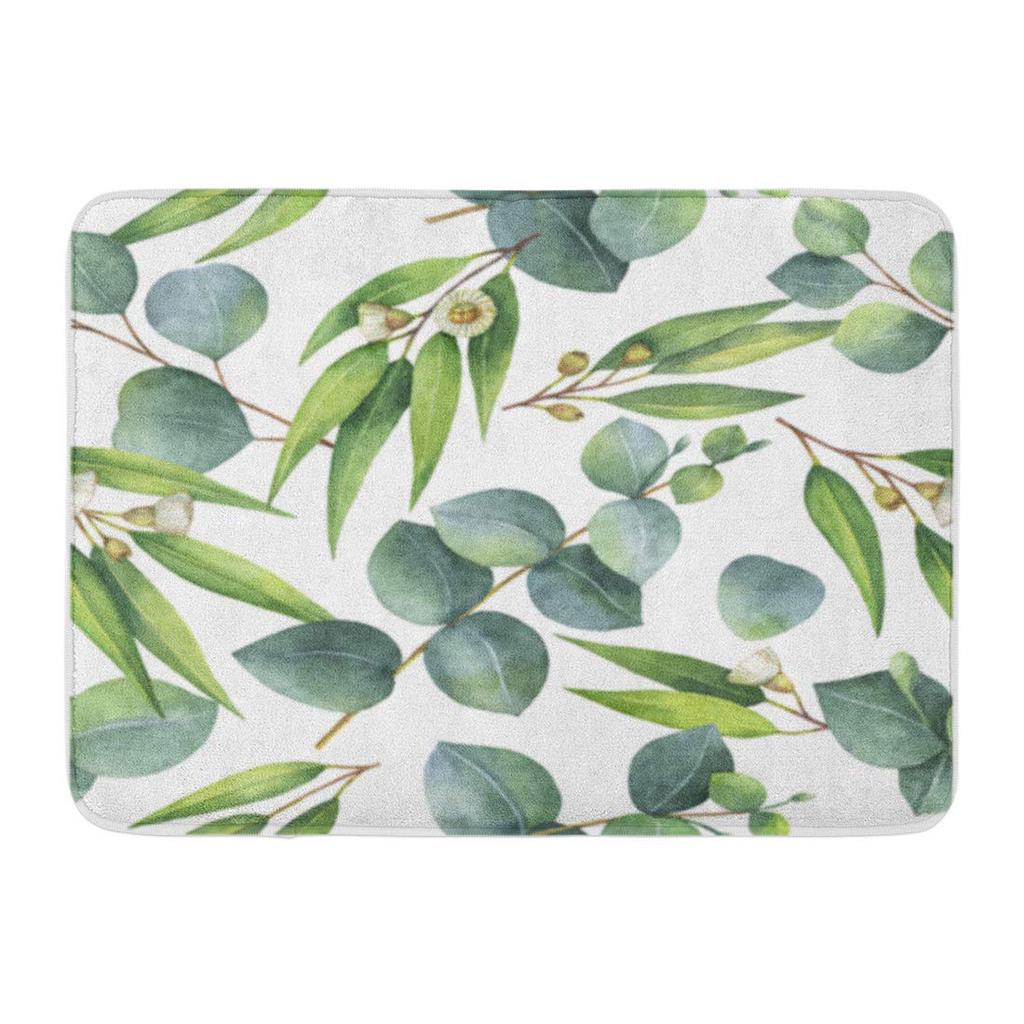 Buy Green Leaf Watercolor Eucalyptus Leaves and Branches Pattern Daisy