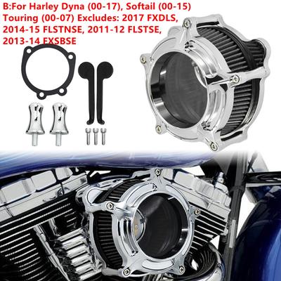 Motorcycle Chrome Air Filter Air Cleaner Kit CNC Intake System For Harley Touring Sportster XL 48 72 883 1200 Dyna Softail