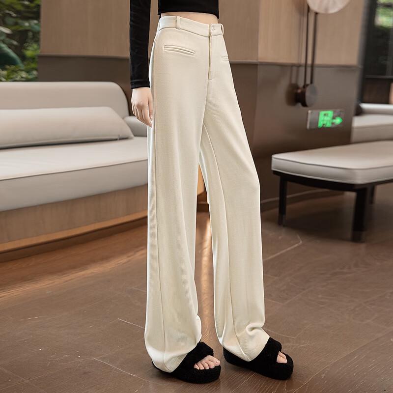 Women's 2025 Autumn High-Waist Wide-Leg Casual Pants