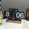 MiaoKe Retro Automatic Walnut Flip Clock: Simple Desktop Decor