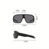 Men Oversized Fashion Outdoor Sports Sunglasses Durable AC Lens, PC Frame, Graduated Lens, Unisex, Sports Eyeglasses