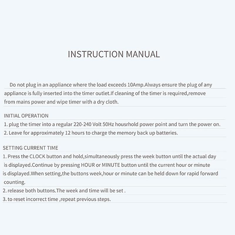 Eu Plug Timer Switch Digital Power Socket Energy Saving Adjustable Kitchen Timer Outlet Week Hour Programmable Timing Socket