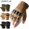 1Pair Summer Fingerless Tactical Gloves Men Women Knuckles Protective Gear Hand Driving Climbing Cycling Bicycle Riding