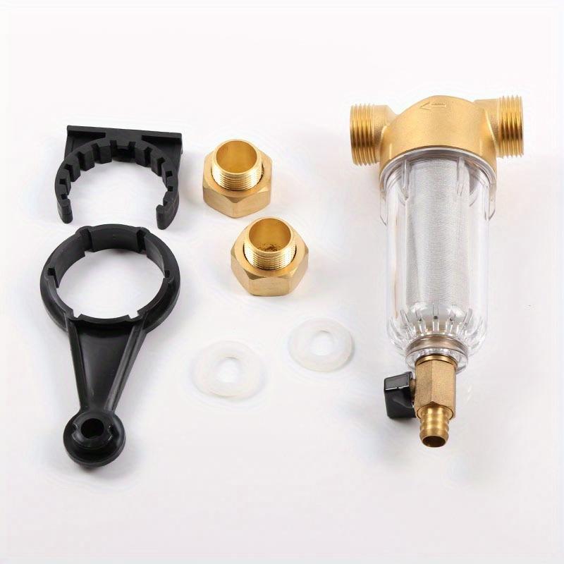 

Бытовая пыль Нержавеющая сетка Кран 6 точек Фронтальный очиститель Медь Свинец Фильтр для воды 1set