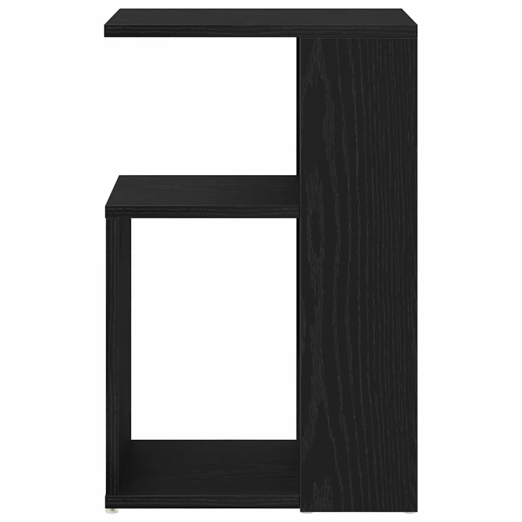 Side Table Black Oak Look 36 X 30 X 56 Cm