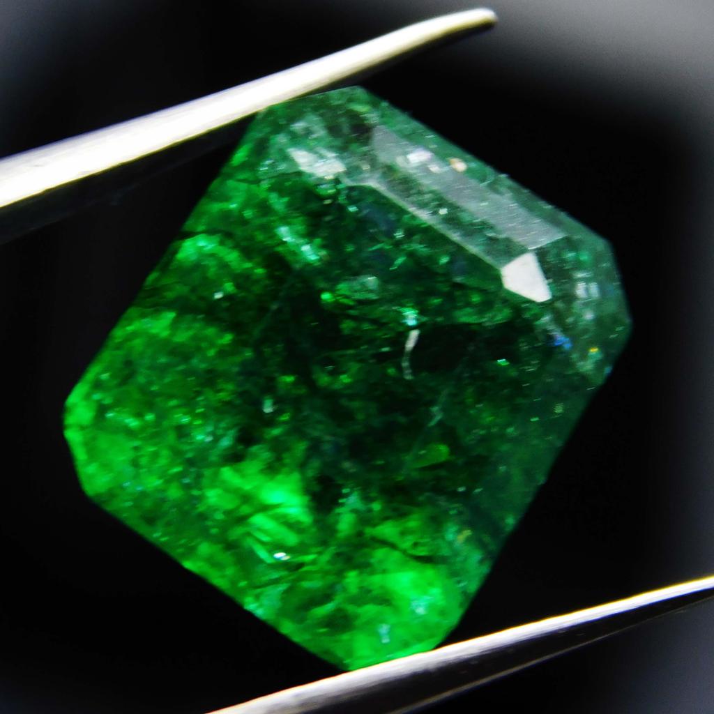 Natural Colombian Emerald Emerald Shape 6 Ct Green Certified Loose Gemstone A-3874a