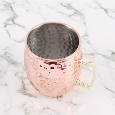 Bar Hammered Cocktail Glass Dining Kitchen Stainless Steel Coffee Cup Mule Mug Beer Cup Mug