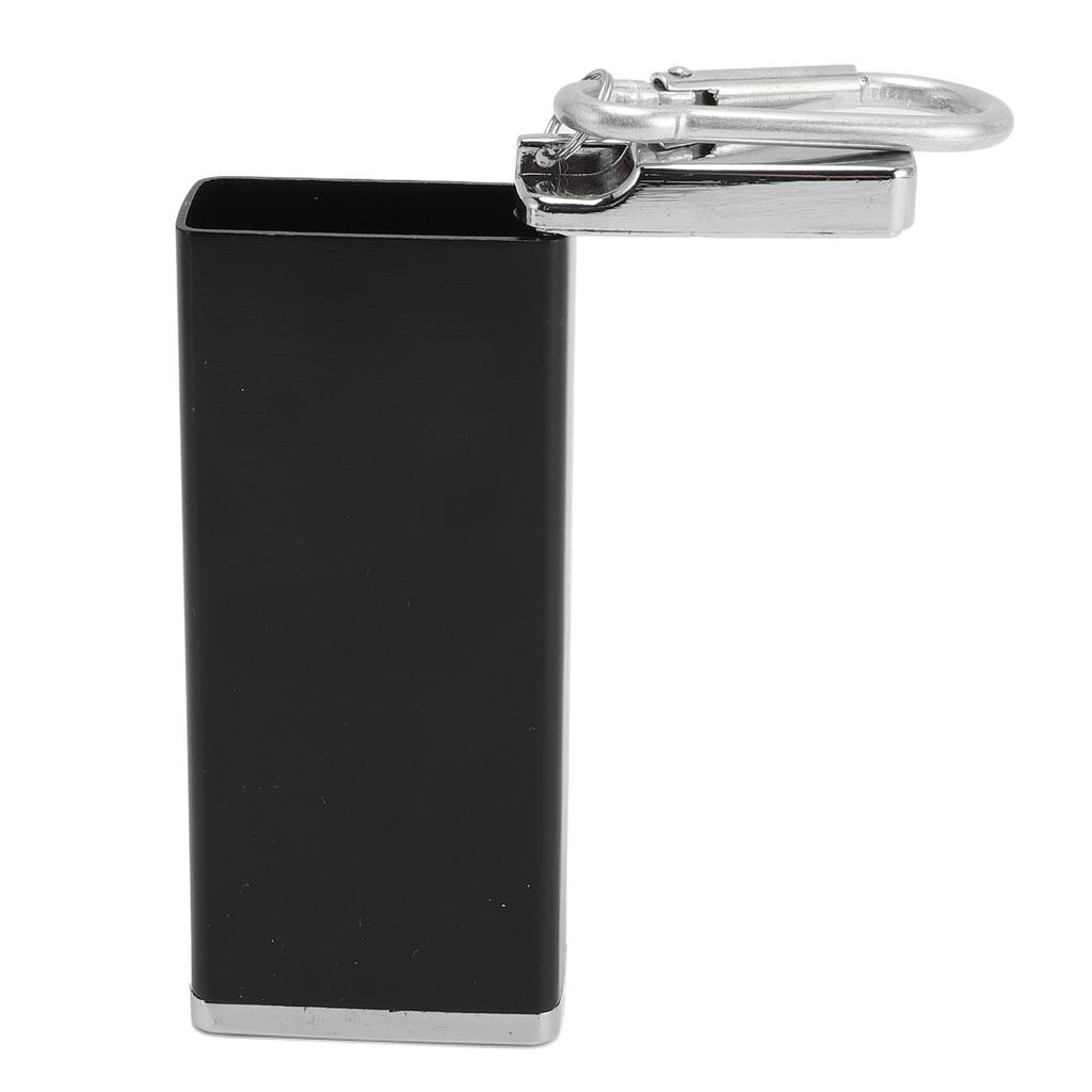 Water Proof Holder Case Aluminum Alloy Multifunctional Portable Travel Container Pocket Case for Camping Black