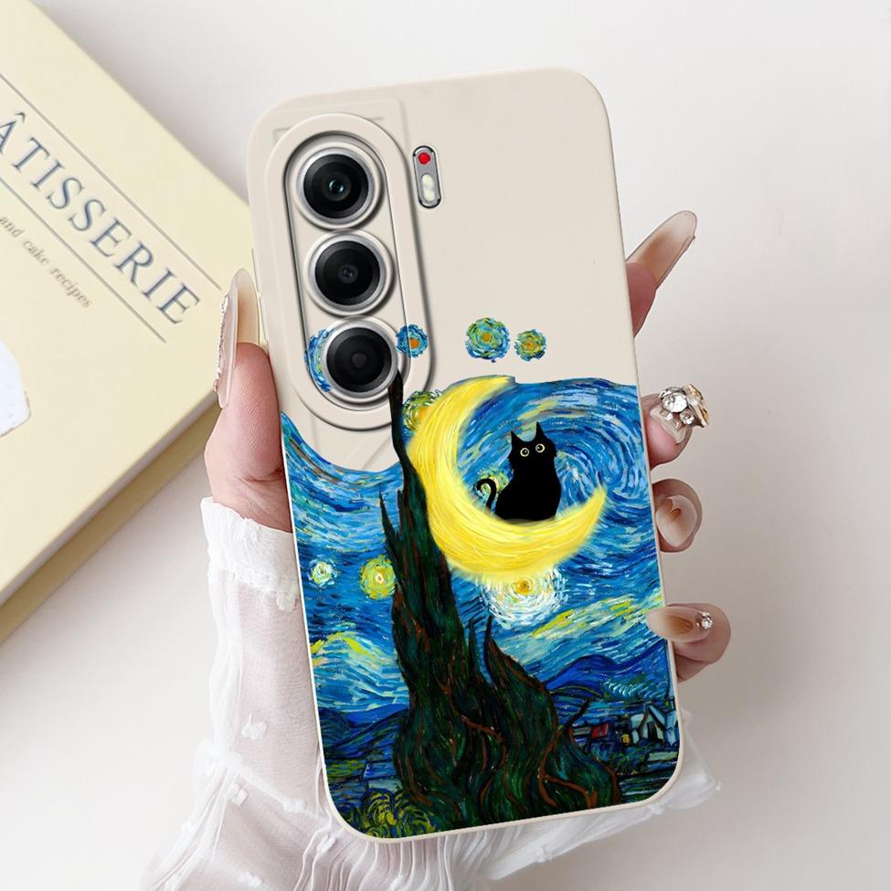 For Tecno Camon 40 Pro 5G Case CM7 Cute Cat Panda Fashion Flowers Love Back Cover For Camon 40 Pro 5G Tecno Phone Case Silicone