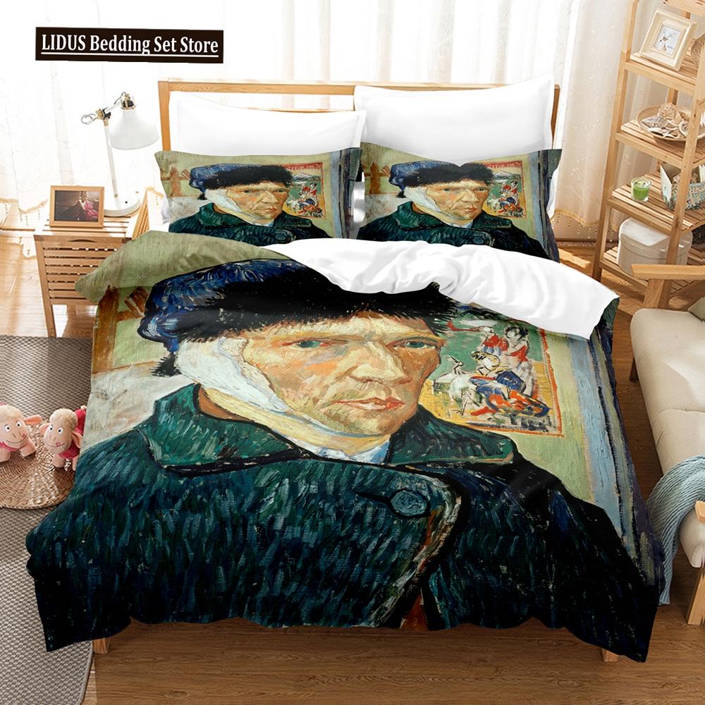 Almond Blossom By Van Gogh Duvet Cover Set Floral Flower Bedding Set For Girl Nordic Comforter Cover Queen King Size Bedding Set