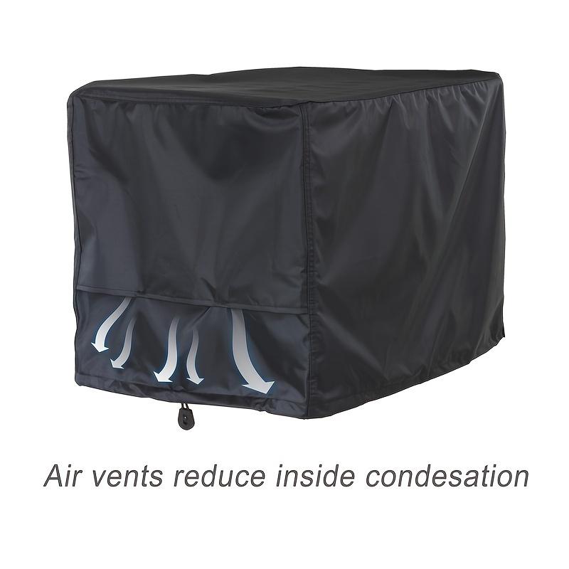 Durable and versatile generator cover, suitable for most models ranging from 5000 to 10000 watts, black color.