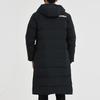 Li Ning Table Tennis Series Solid Color Long Hooded Down Jacket Unisex outerwear Black AYMS185-2