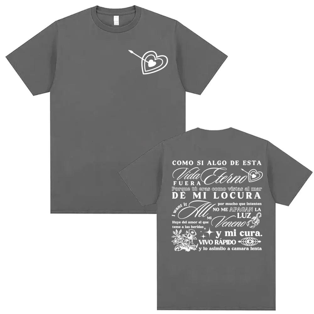 Rapper Delaossa Album Letters Print Tshirts Men Women Casual 100 Cotton Oversized T Shirt Harajuku Hip Hop High Street Tshirt
