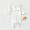 Baby Long Sleeve Romper, Lightweight Cotton Infant One Piece Pajamas, Summer Air Conditioning Outfit for Newborn Boys and Girls