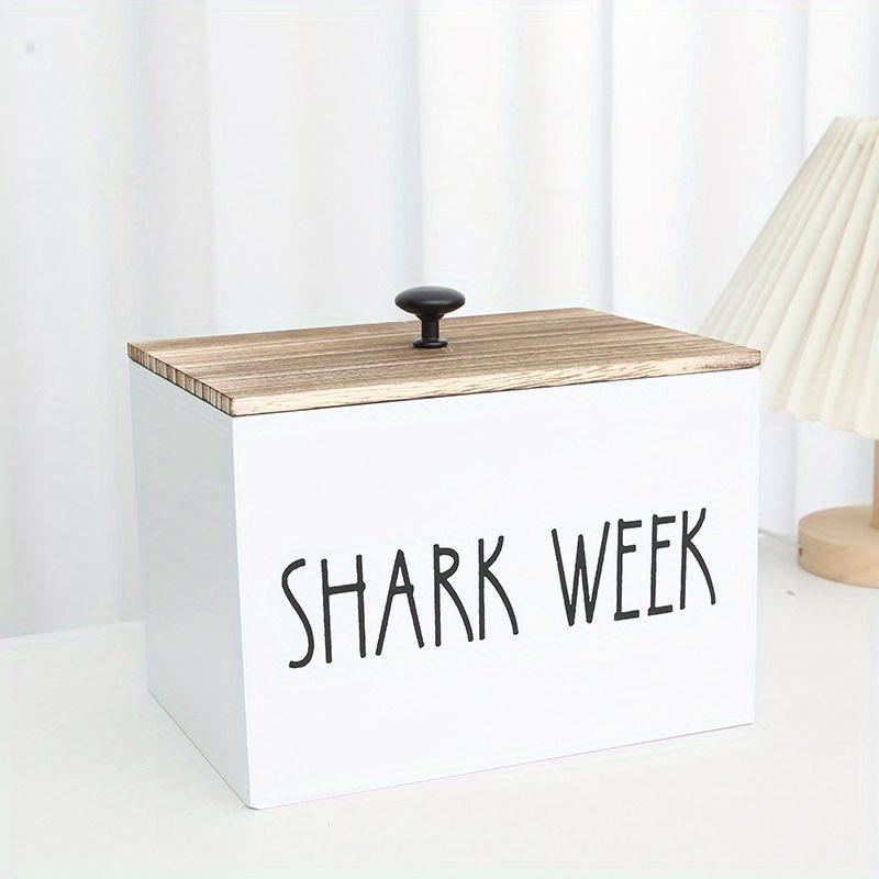 Classic Wooden Tampon & Pad Organizer Box with Lid, 3-Compartment Bathroom Storage Bin for Women's Menstrual Supplies, Feminine Hygiene Product Holder