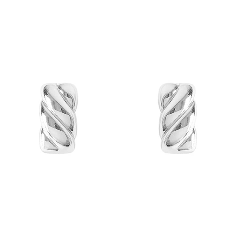 

efor. Tie Square Earrings SILVER