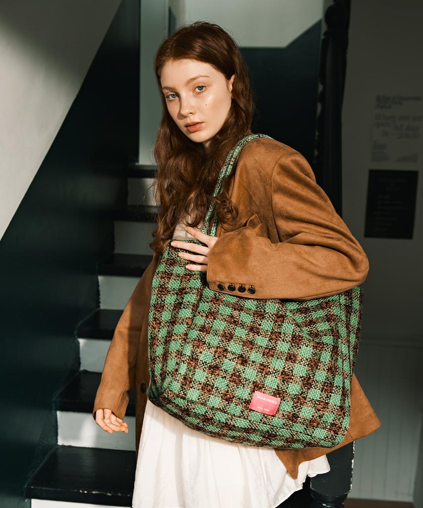 Marhen.J Moana Check Large Shoulder Bag