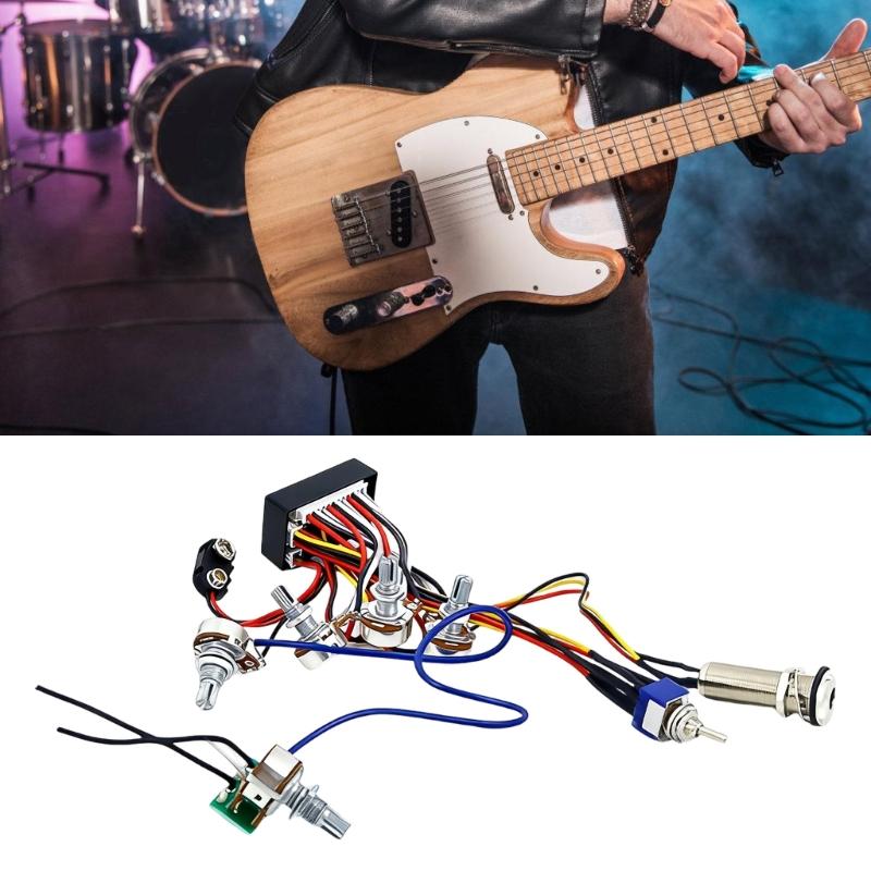 Multifunctional Plastic Amplifier Wiring Control Plate Wiring Suitable for Electric Guitar and Bass with Noise Reduction