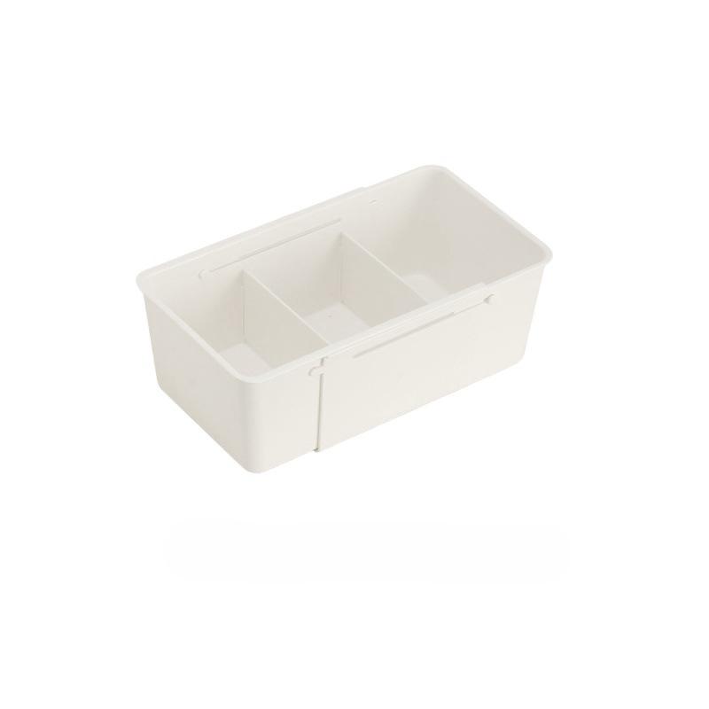 "Japanese-Style Retractable Drawer Organizer with Partitions"