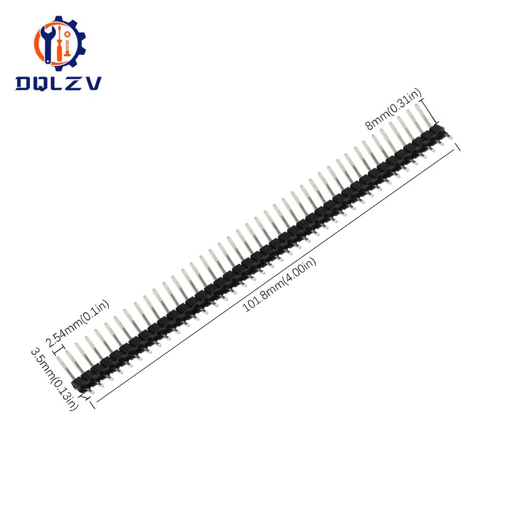 1X40Pin 2.54MM Right Angle Single Row Pin Header Male 90 degrees Needle Connector
