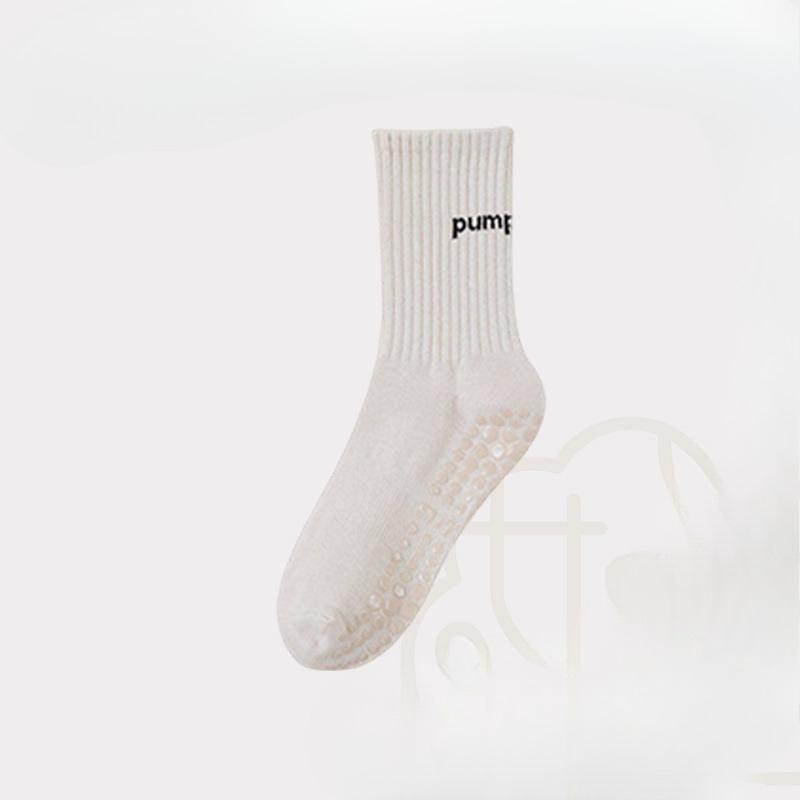 Yoga Socks Women's Mid-length Pure Cotton Silicone Anti-slip Indoor Pilates Fitness Sports Socks for Adults Floor Socks